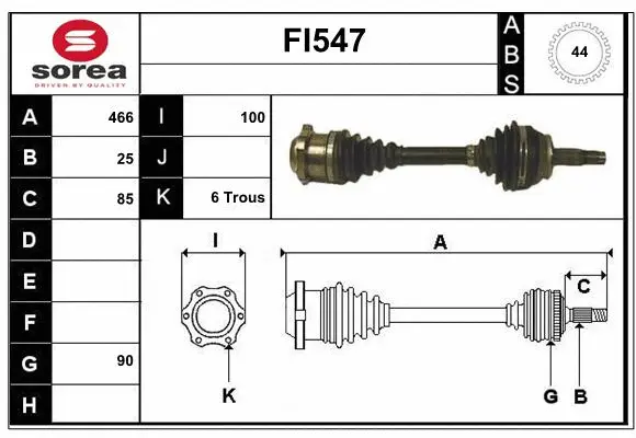 Drive Shaft (FI547)