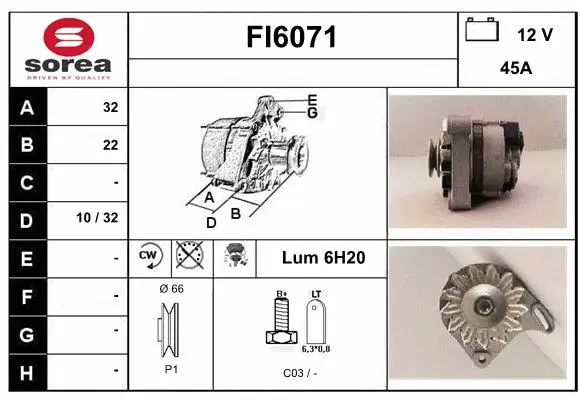 Alternator (FI6071)
