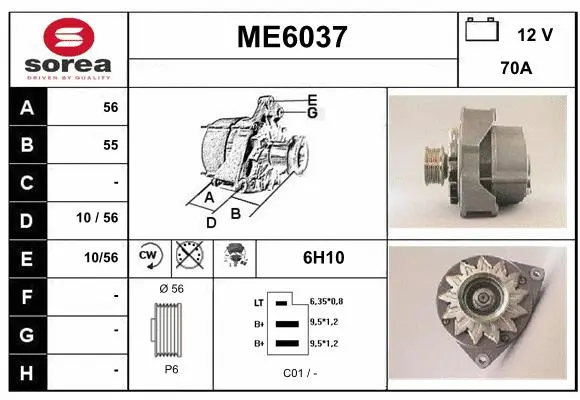 Alternator (ME6037)