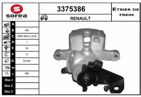 Brake Caliper (3375386)