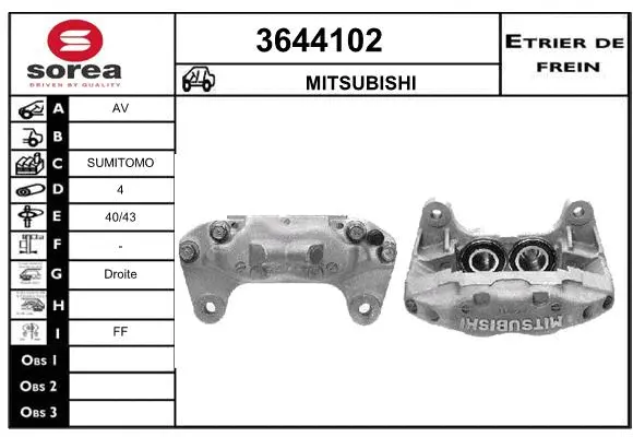 Brake Caliper (3644102)