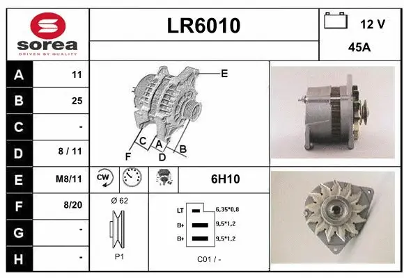 Alternator (LR6010)