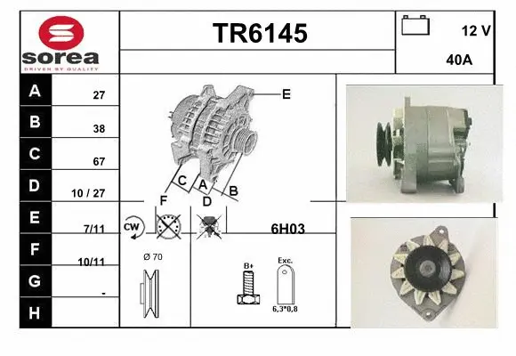 Alternator (TR6145)