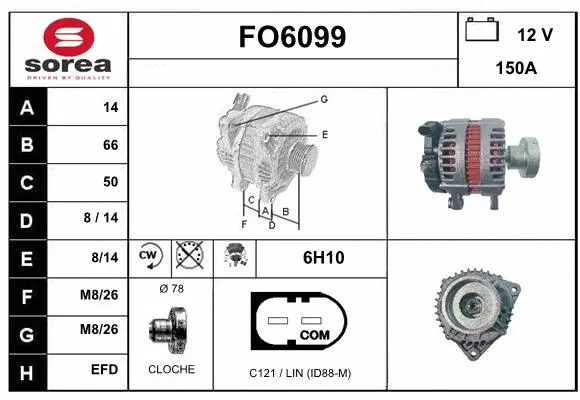 Alternator (FO6099)