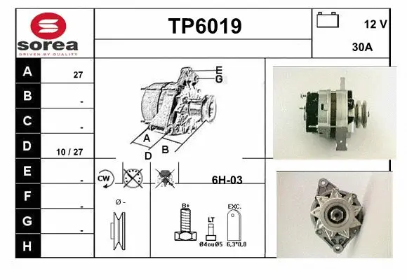 Alternator (TP6019)