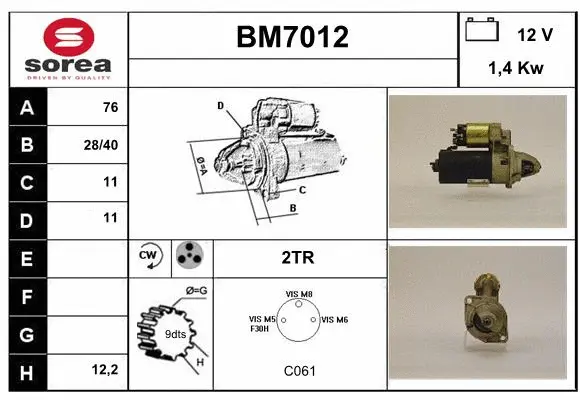 Starter (BM7012)
