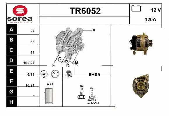 Alternator (TR6052)