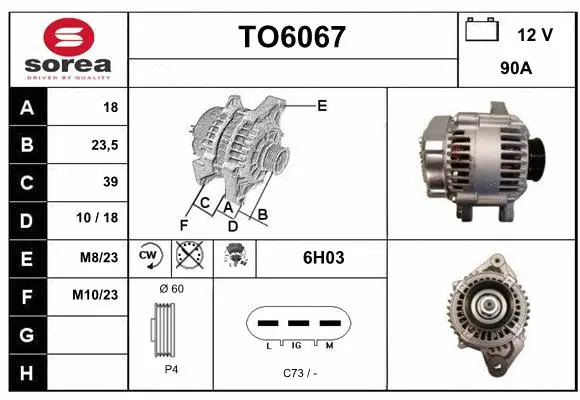 Alternator (TO6067)