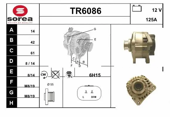 Alternator (TR6086)