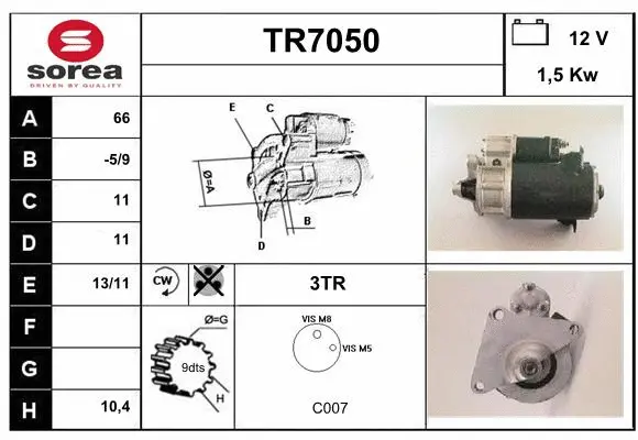 Starter (TR7050)