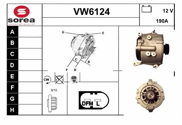 Alternator (VW6124)