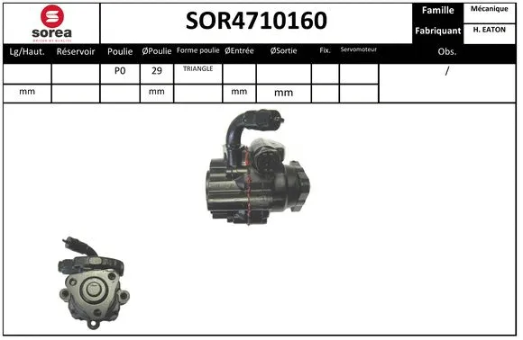 Hydraulic Pump, steering (SOR4710160)