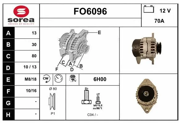 Alternator (FO6096)