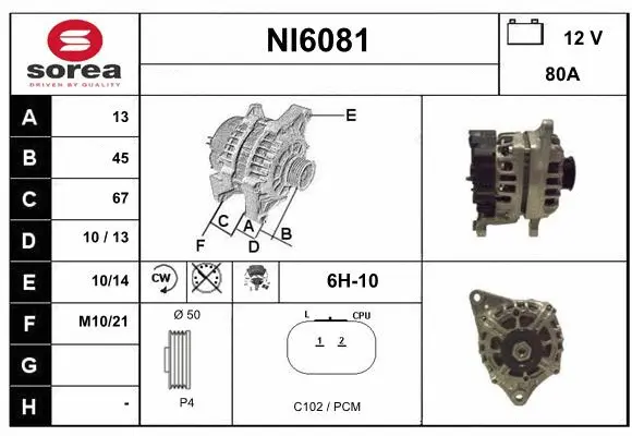 Alternator (NI6081)