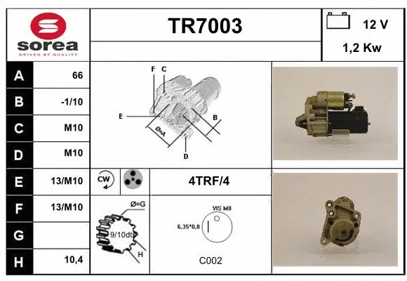 Starter (TR7003)