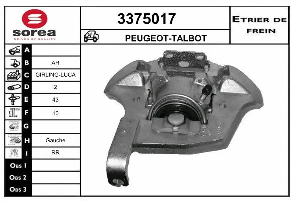 Brake Caliper (3375017)