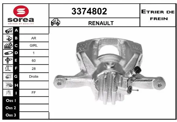 Brake Caliper (3374802)