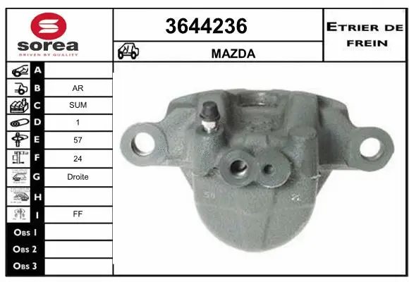 Brake Caliper (3644236)