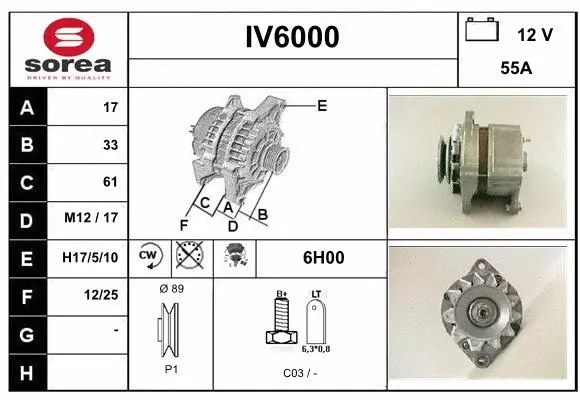 Alternator (IV6000)