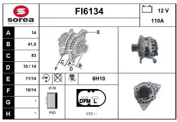 Alternator (FI6134)