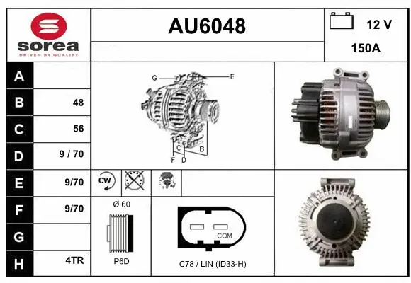 Alternator (AU6048)