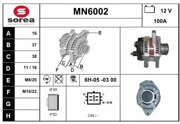 Alternator (MN6002)