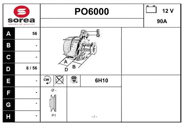 Alternator (PO6000)