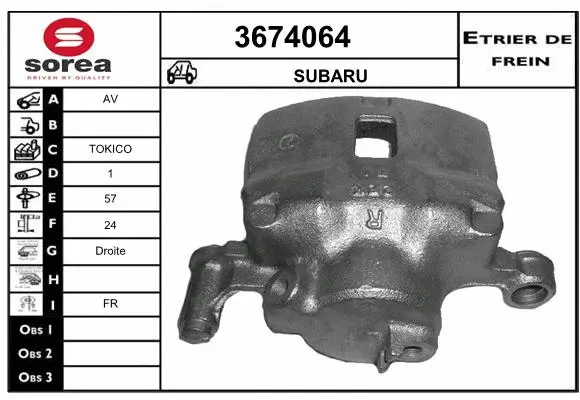 Brake Caliper (3674064)