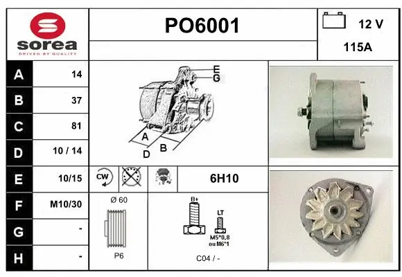 Alternator (PO6001)