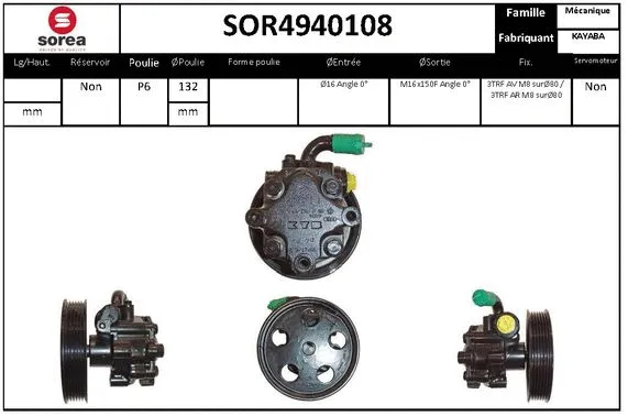 Hydraulic Pump, steering (SOR4940108)