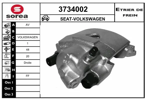 Brake Caliper (3734002)