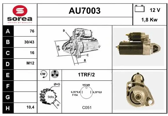 Starter (AU7003)
