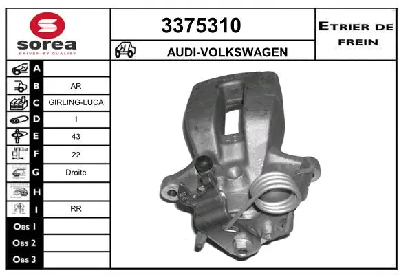 Brake Caliper (3375310)