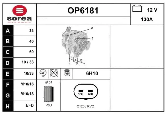 Alternator (OP6181)