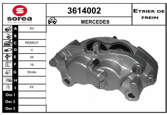 Brake Caliper (3614002)