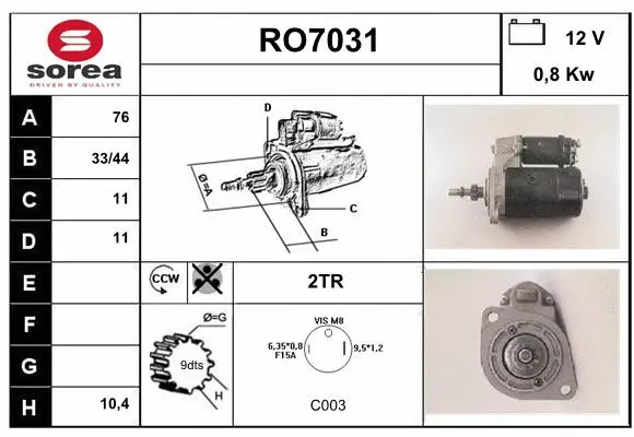Starter (RO7031)