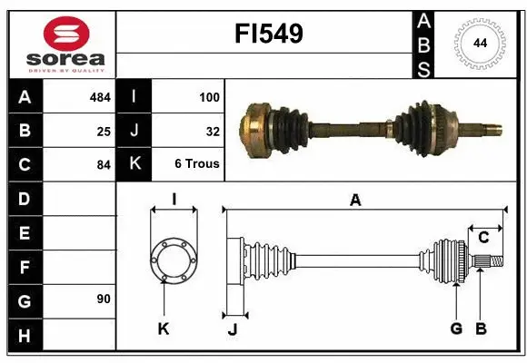 Drive Shaft (FI549)