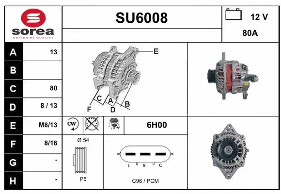 Alternator (SU6008)