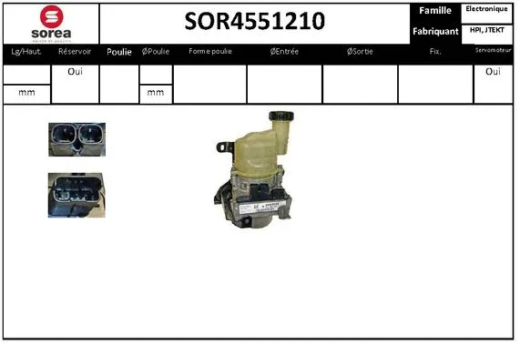 Hydraulic Pump, steering (SOR4551210)