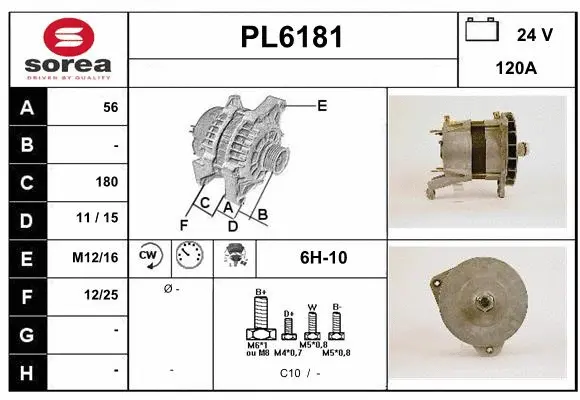Alternator (PL6181)
