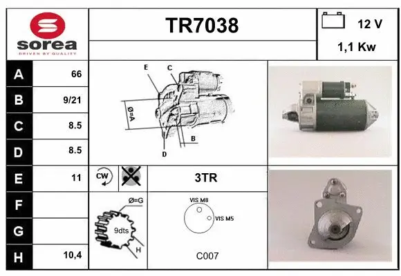 Starter (TR7038)