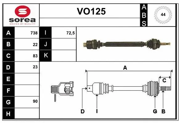 Drive Shaft (VO125)
