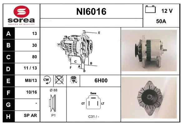 Alternator (NI6016)