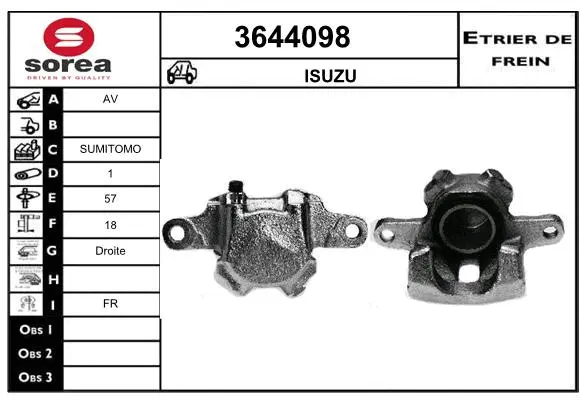 Brake Caliper (3644098)