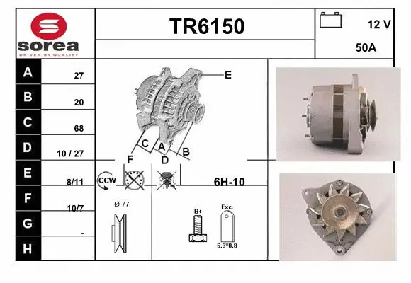 Alternator (TR6150)