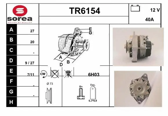 Alternator (TR6154)