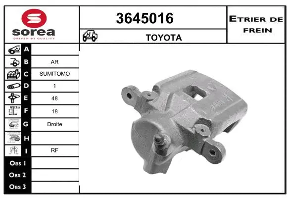 Brake Caliper (3645016)