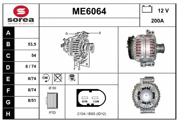 Alternator (ME6064)