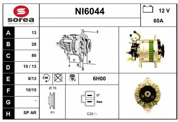 Alternator (NI6044)
