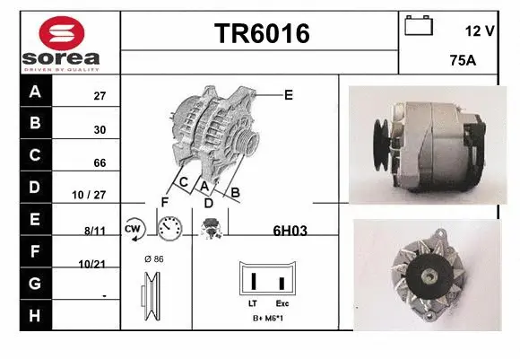 Alternator (TR6016)
